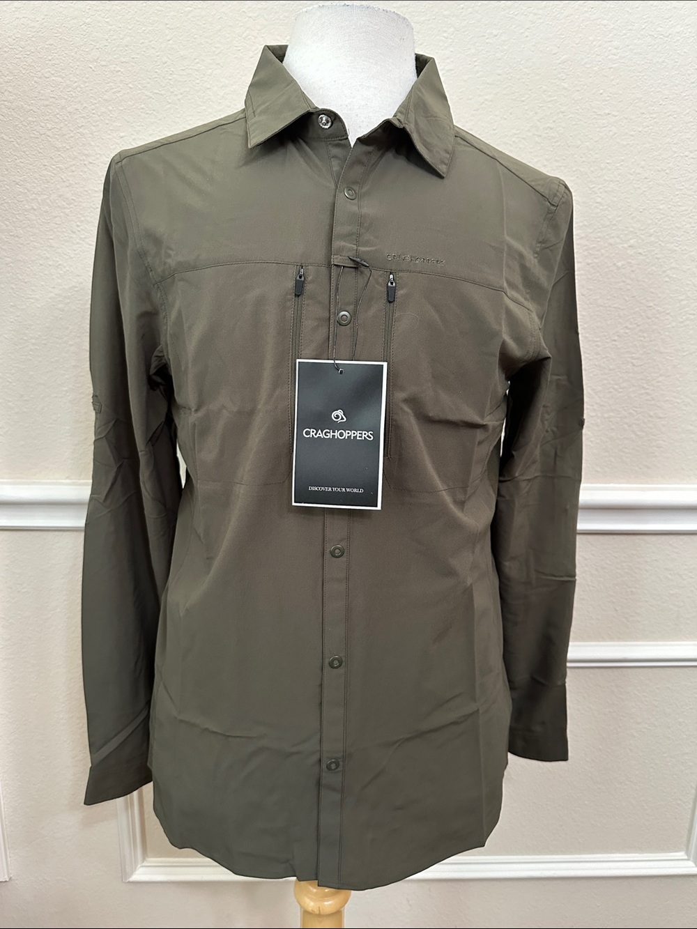 Craghoppers NOSILIFE PRO LONG SLEEVE SHIRT - Wdland Green